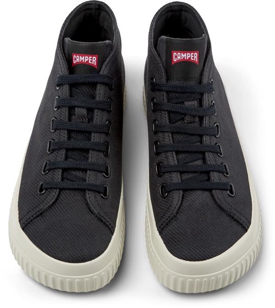 Black recycled cotton sneakers for women