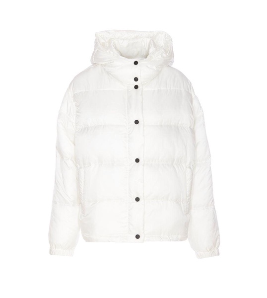 'down Jacket With Logo Patch