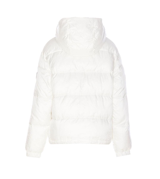 'down Jacket With Logo Patch