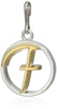 Alex and Ani Women's Initial F Two Tone Charm Sterling Silver, Expandable