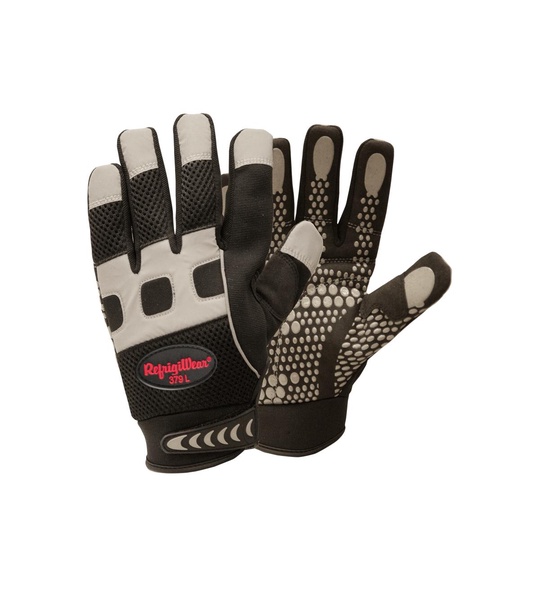 Men's Insulated Fleece Lined HiVis Super Grip Performance Work Gloves