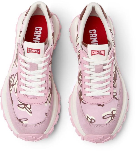 Multicolor Recycled PET and Nubuck Women's Sneakers.