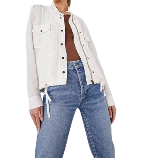 collins jacket in white