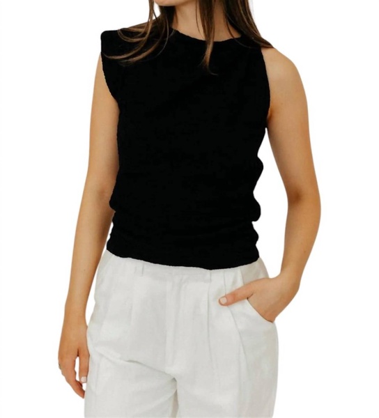 fabiena top in black