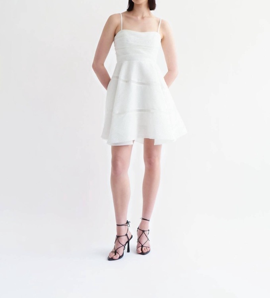 cinque jacquard mini dress in ivory