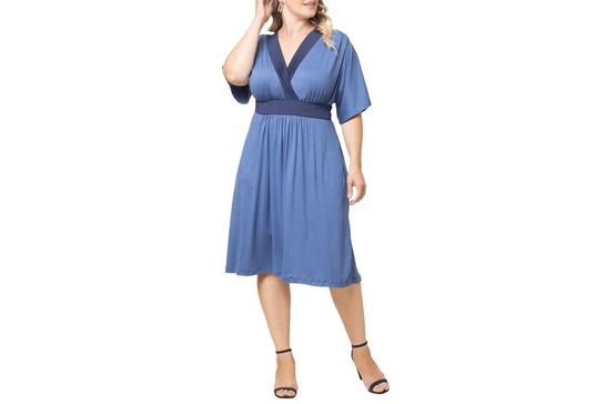 Plus Size Paige Color Block Midi Dress