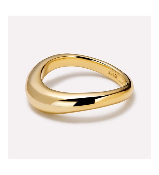 - Gold Band Ring - Stevie