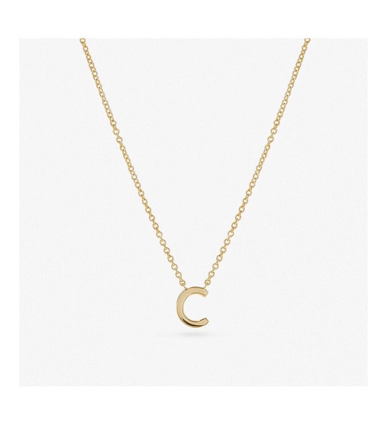 Gold Initial Necklace - Letter Necklace