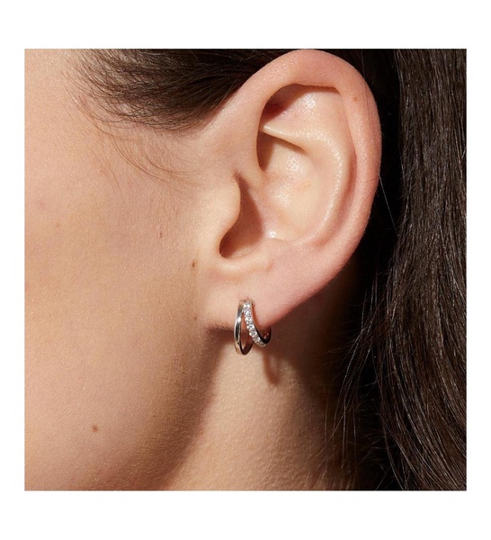 Double Hoop Earrings - Toda Silver