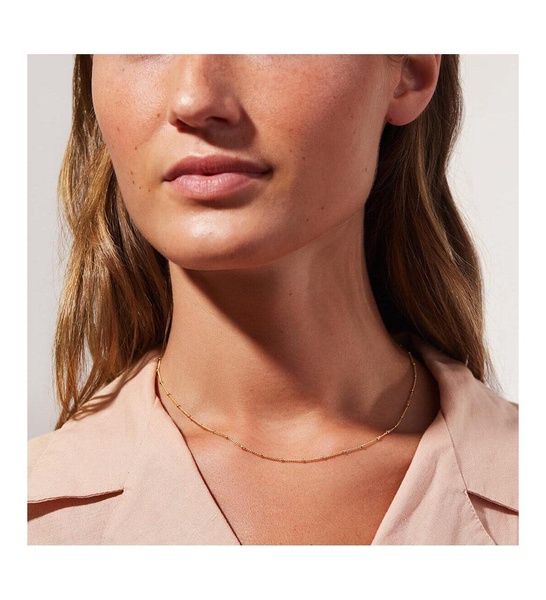 Small Ball Chain Necklace - Ana Gold