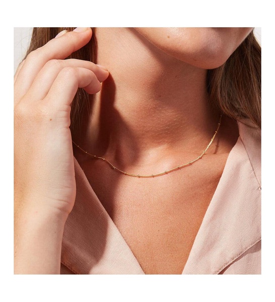 Small Ball Chain Necklace - Ana Gold