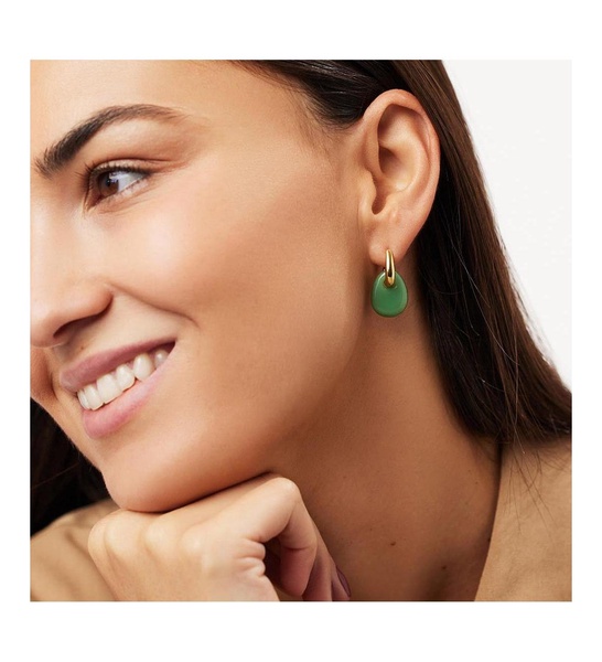 - Gold Drop Earrings - Kayla