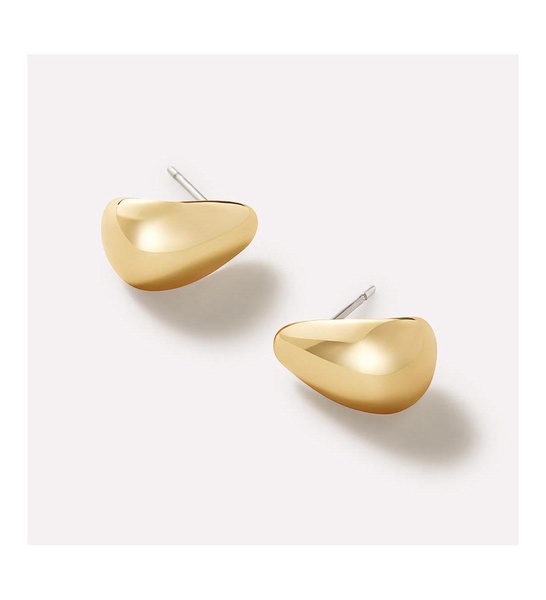 Gold Huggie Earrings - Alessia