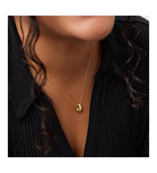 - Gold Pendant Necklace - Pebble Mini