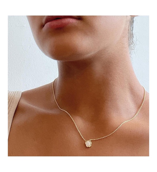 Mother of Pearl Inlay Flower Pendant - Saya