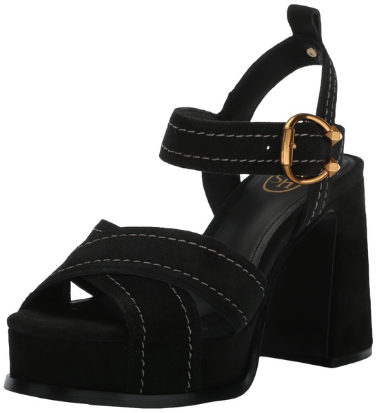 ASH Women's Melany Platform Sandal-Stylish High Heel with Adjustable Ankle Strap, Cushioned Footbed Heeled
