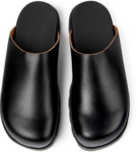 Black Leather Sandals for Men.