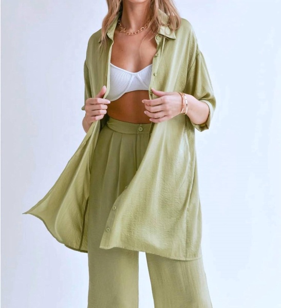 juicy oversized layering shirt in lime