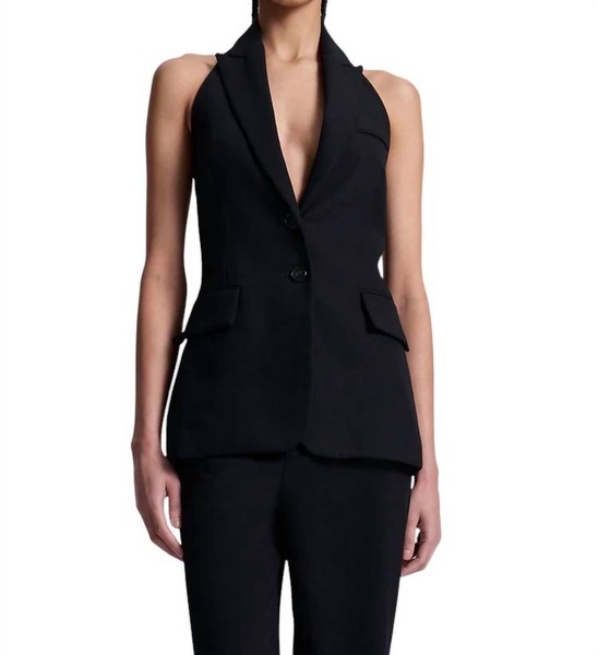 alexa vest in black
