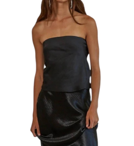 love me like tube top in black