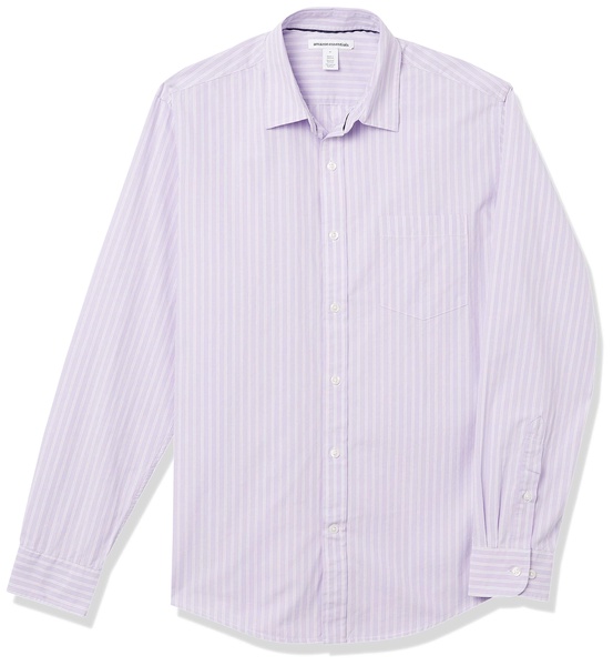 Amazon Essentials Men's Regular-Fit Long-Sleeve Casual Poplin Shirt