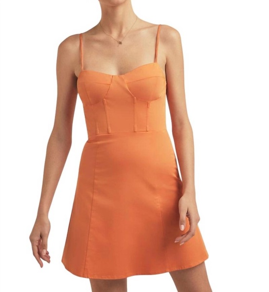 the whats your sign dress in creamsicle