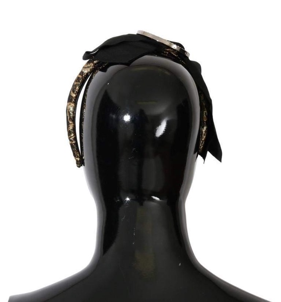 Dolce & Gabbana  Black Crystal White Diadem Headband