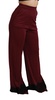 Dolce & Gabbana  Black Lace High Waist Wide Leg Maroon  Pants