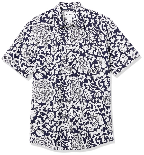 Amazon Essentials Men's Regular-Fit Short-Sleeve Poplin Shirt