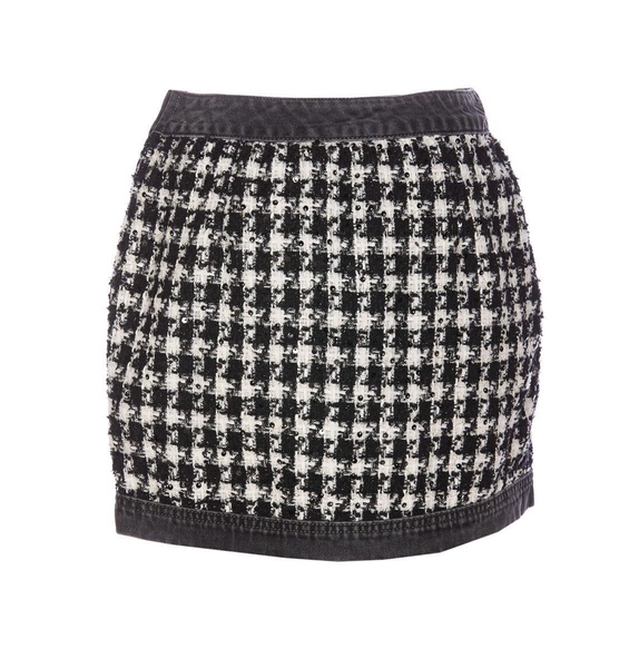 Mini Houndstooth Skirt
