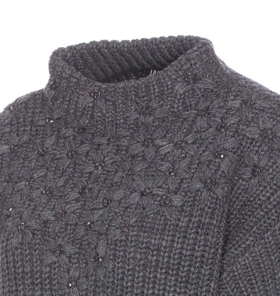 Knitted Embroidery Sweater