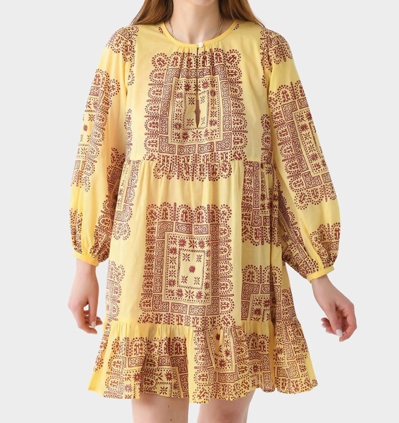 nalii mini dress in yellow