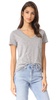AG Adriano Goldschmied Women's Henson Speckled Heather Tee