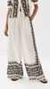 margie noir riviera pants in cream & black