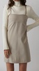 orian mini slip dress in beige