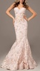 evening mermaid dress in blush