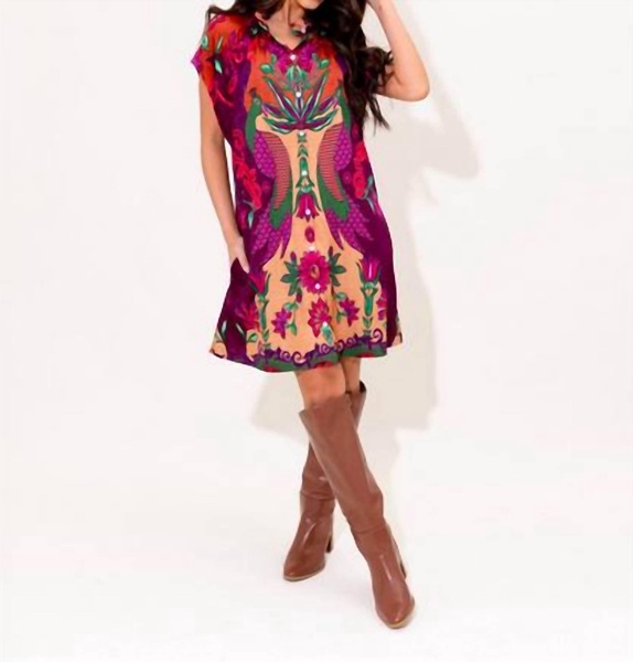 women's margot dress in peacock