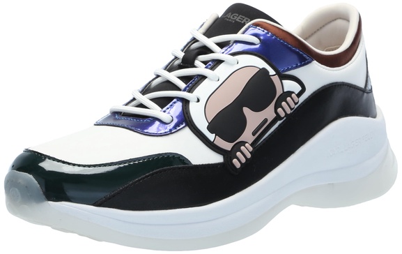 KARL LAGERFELD womens Coty Everyday Lace Up Sneaker