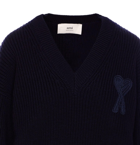 Ribbed V Neck Sweater