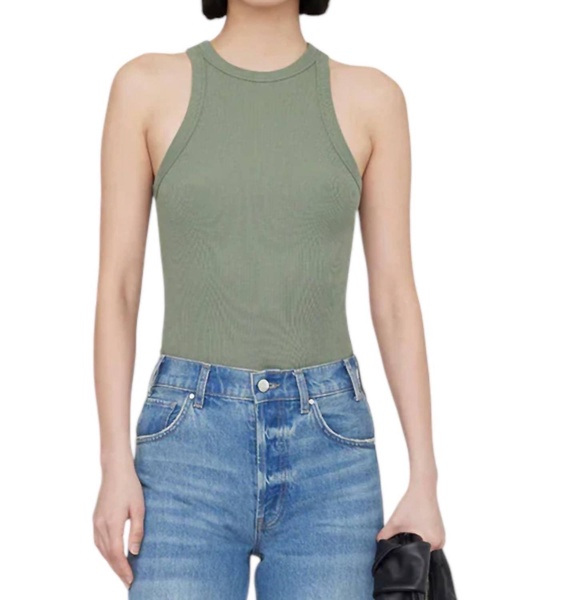 eva tank top in artichoke