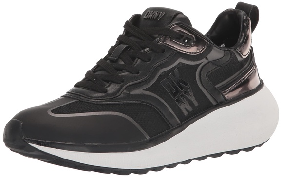 DKNY Women's Aki - Lace Up Everyday Sneaker