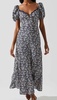 sylvie dress in navy ditsy