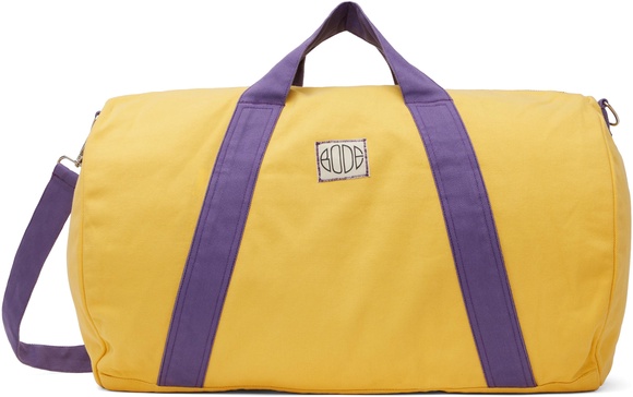 Yellow & Purple Two-Tone Gym Duffle Bag
