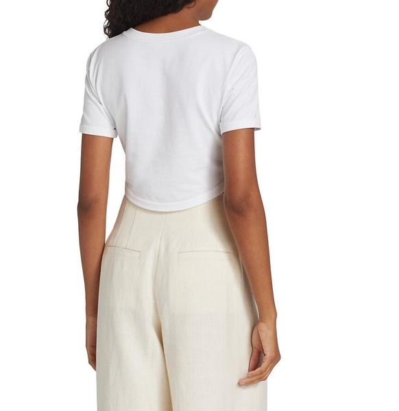 women's wren cropped tee, white