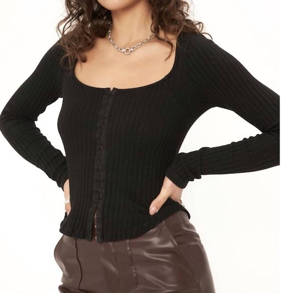 city slicker long sleeve in black