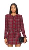 Kidman Jacket in School Girl Plaid Bright Ruby