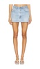 Hemmed Mini Skirt