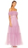 Off Shoulder Tiered Gown