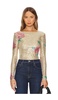 x Intimately FP Printed Gold Rush Long Sleeve