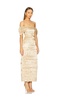 Zara Gathered Midi Dress